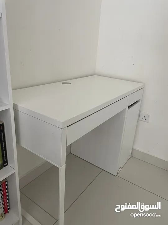 Sleek White Desk - Modern Workspace Essential! From ikea