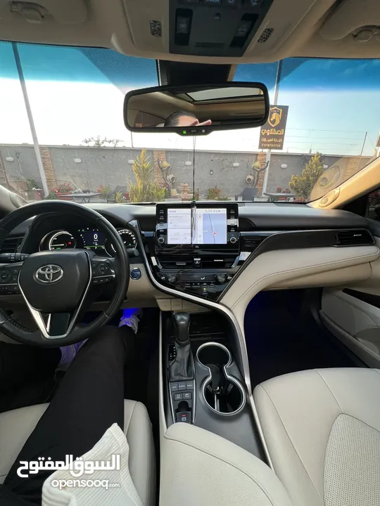 لمتد بنوراما وارد الشركه اعلى صنف . Toyota Camry GLE Hybrid2021.ركز ع الون الفخم