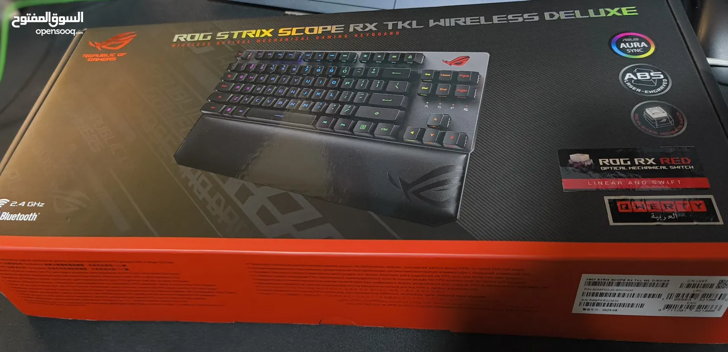 جديد كيبورد جيمينج ASUS ROG Strix Scope RX TKL وايرلس