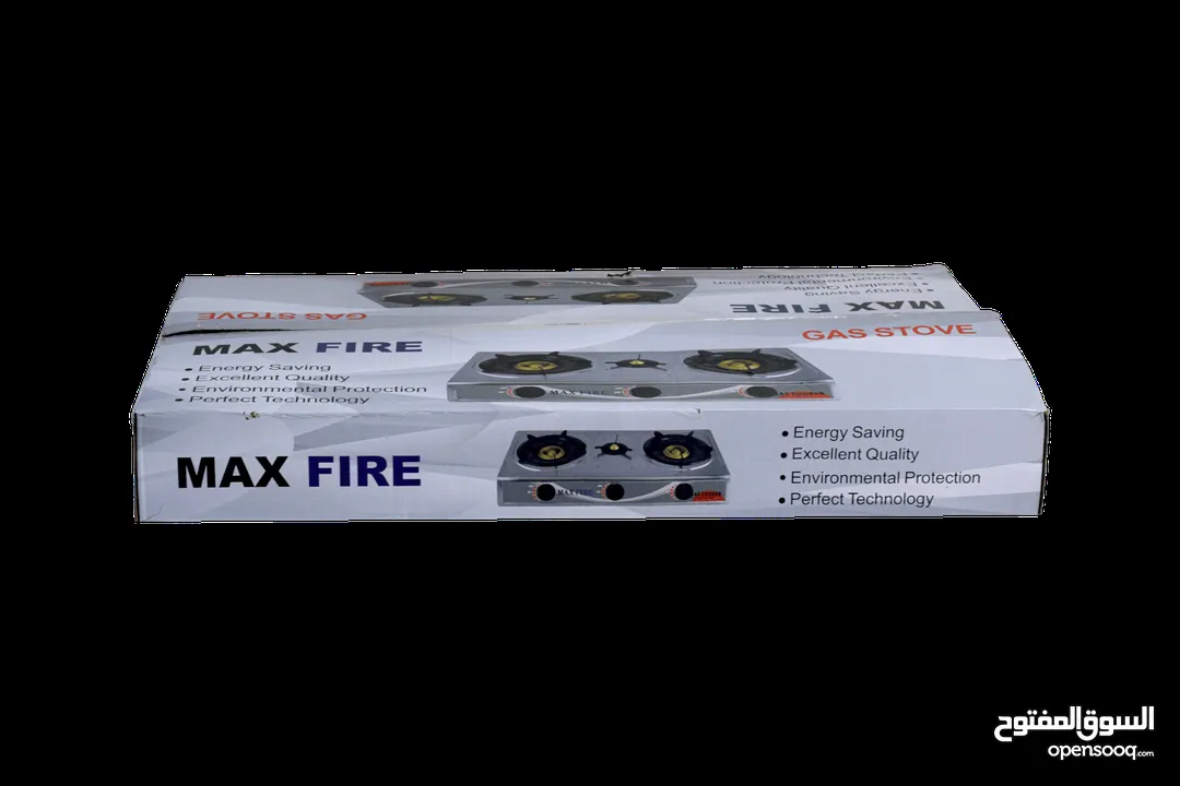 طباخ غاز منضدي 3 عيون ماركة  MAX FIRE