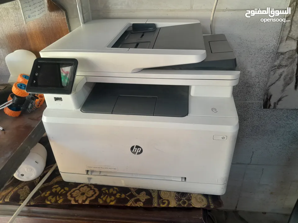 طابعه ليزر hp 277m مع فاكس و واي فاي