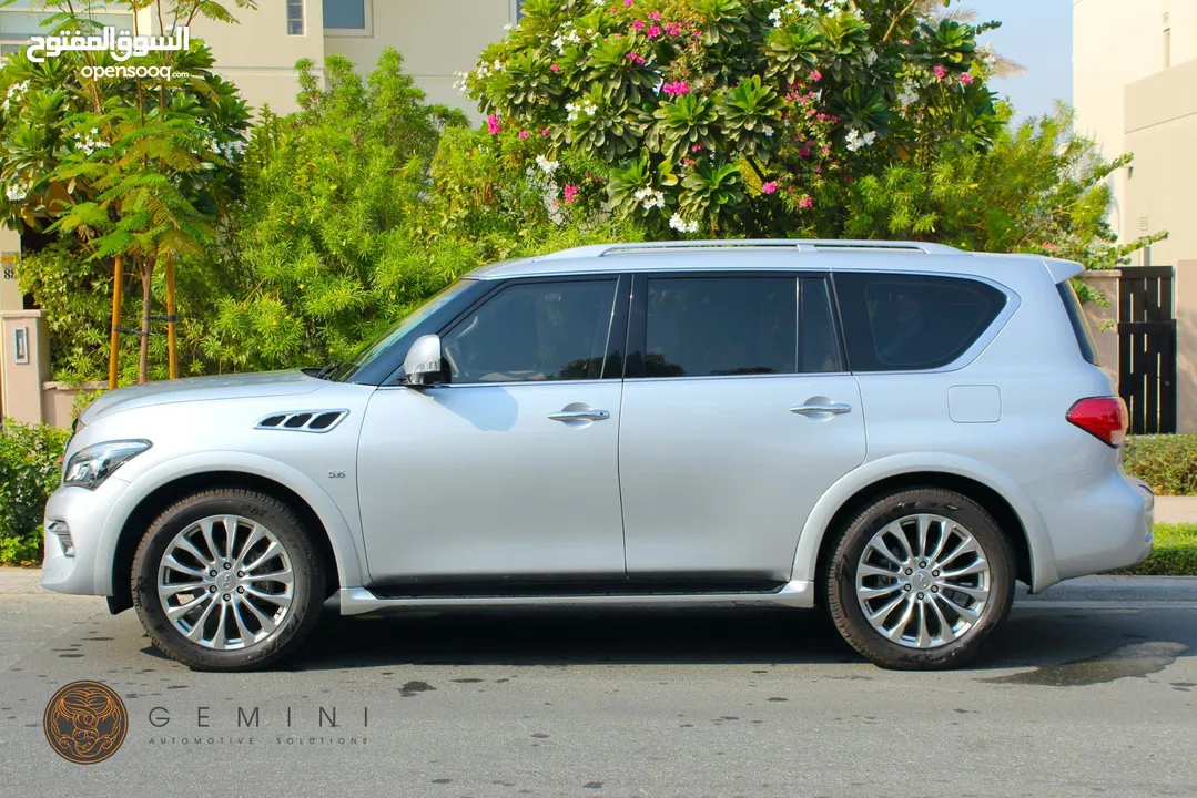 2015 QX 80 Infiniti GCC Al Rostamani 2nd Owner luxury variant immaculate condition