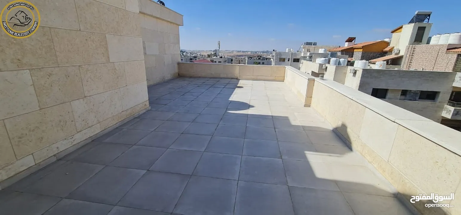 شقة فاخرة للبيع بأجمل أحياء الصويفية طابق ثالث مع روف دوبلكس 153م تشطيب سوبر ديلوكس لم تسكن