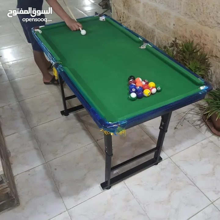 بلياردو بقواعد معدنية حجم 4قدم بطول 120سم وعرض 60سم