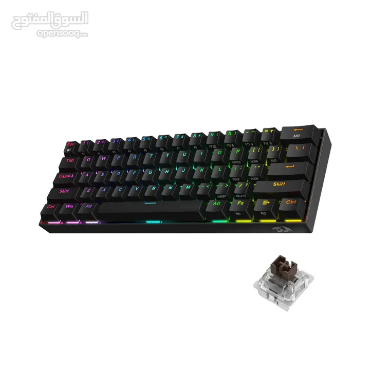 Redragon K530 Pro Draconic 60% Bluetooth/2.4Ghz/Wired - Brown Switch