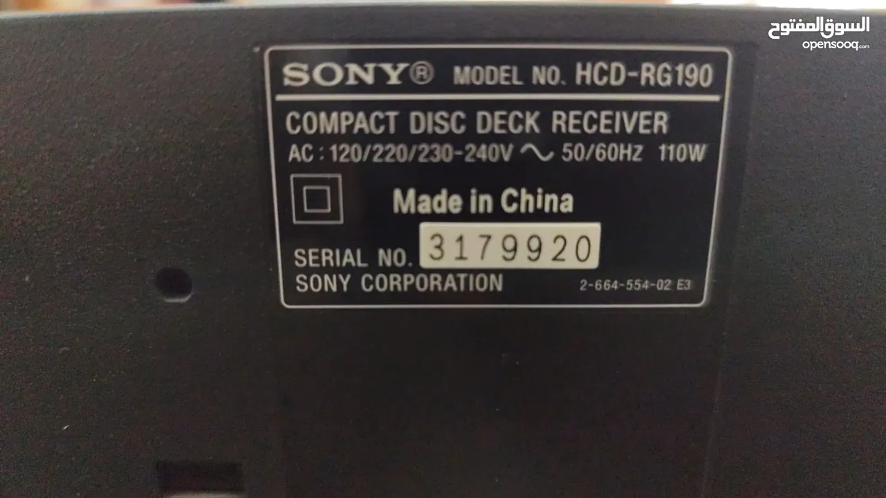 للبيع: جهاز سوني ستيريو Sony HCD‐RG190 – حالة ممتازة
