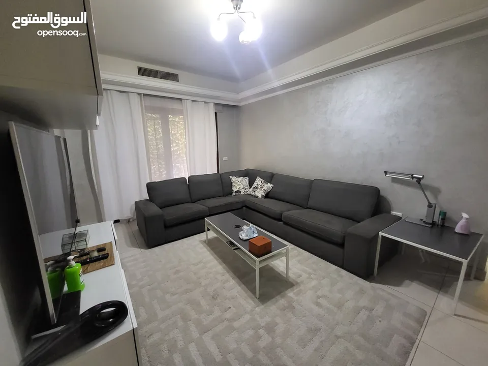 furnished apartment for rent in abdoon next to the Saudi Arabia embassy ground floor with three bedr