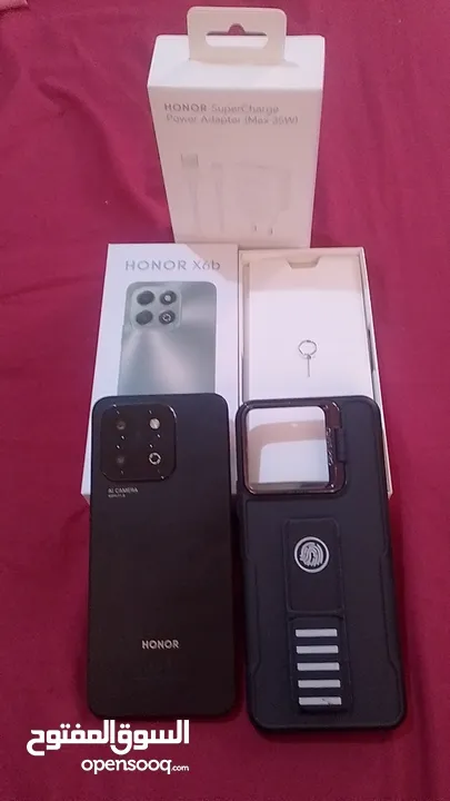 ( استعمال اسبوعين فقط )      HONOR  x6p      سبب البيع بحاجه لمصاري  +  على البيعه سماعات بلوث فخمات