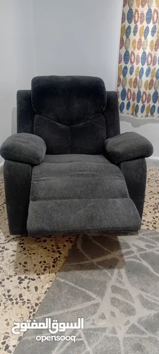 Contemporary furniture looking for a new home. Blue is a relaxing color and compliments most color