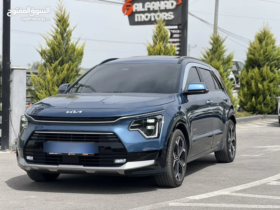 Kia niro hybrid 2022  Fulll +++ ‎ فتحة سقف  سعر مميز  كيا نيرو هايبرد موديل وترخيص 22  اضافات كامله