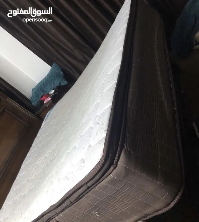 فرشة مزدوجه زمبركيه ماركه التوئم ارتفاع 33سم مواصفات عاليه استعمال خفيف
