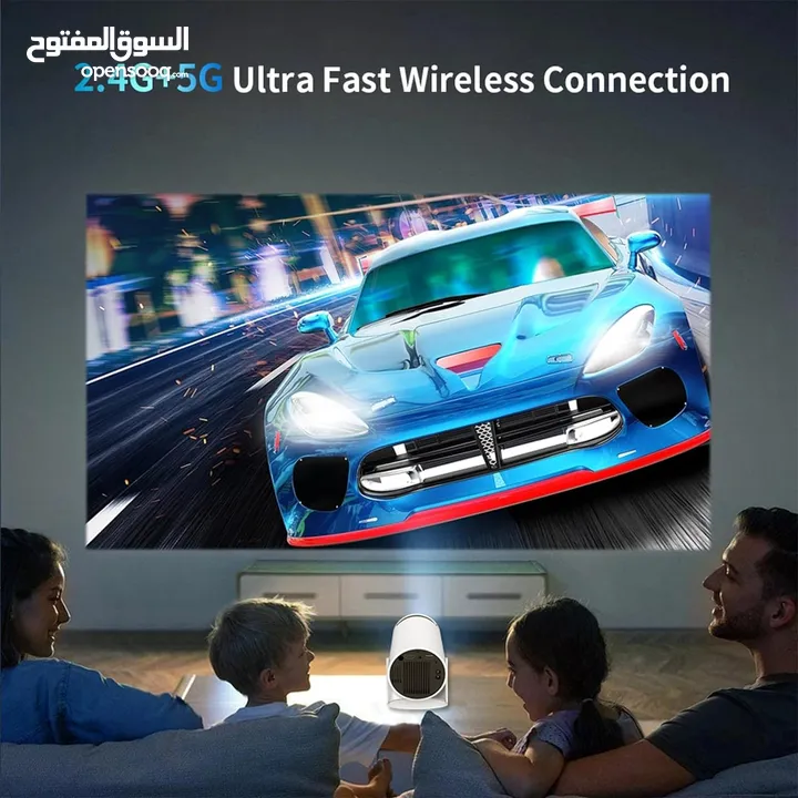 Universal HY300 Ultra HD High Dynamic Range 180 Degree Flip Portable Projector بروجكتور محمول