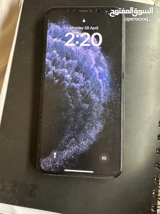 Iphone 11 pro max 64gb used مغير بطاريه