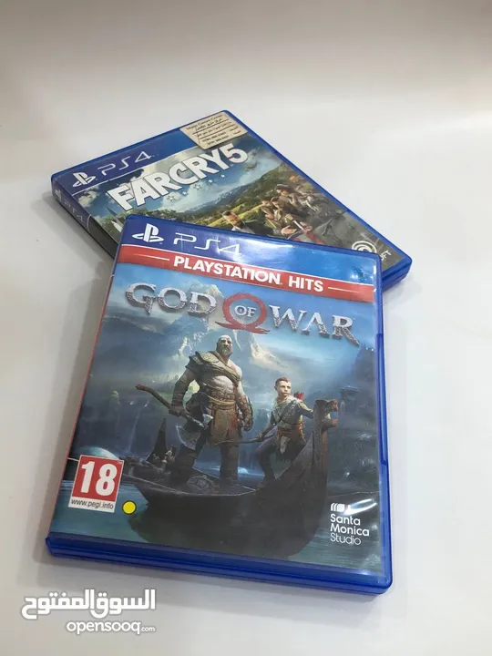 اقراص ps4 god of war + farcry