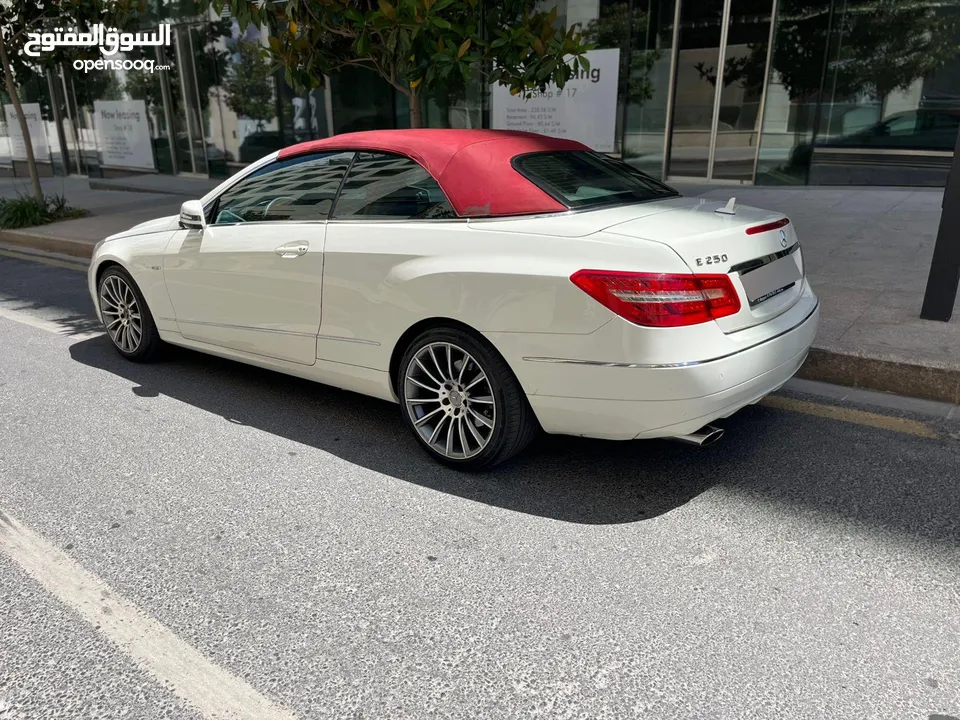 للبيع مرسيدس E250 كشف بحالة ممتازة لون ابيض لؤلؤي فحص كامل
