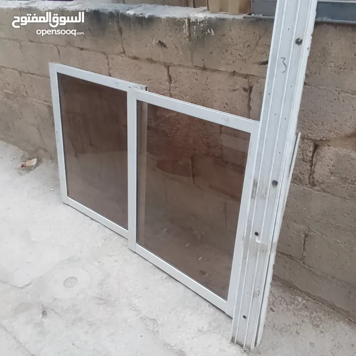 شباك ألمنيوم تفصيل مقاس 150/100