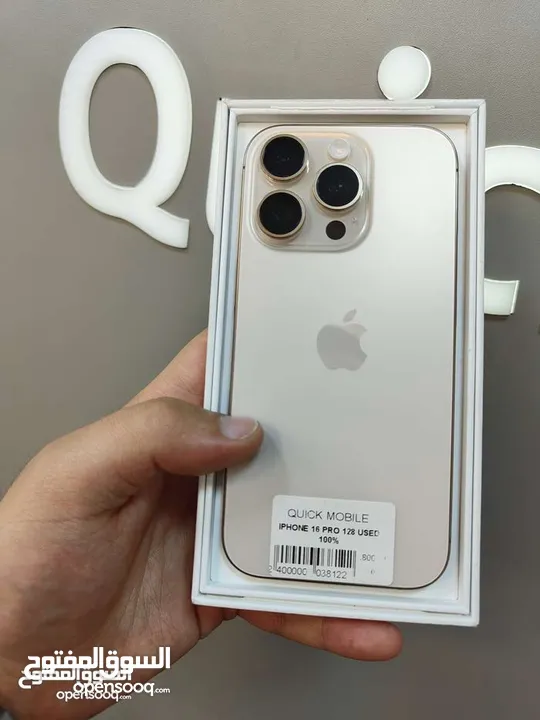 IPHONE 16 PRO (128GB) USED /// ايفون 16 برو ذاكرة 128 مستعمل وكاله