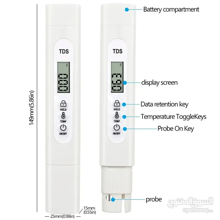 جهاز فحص الاملاح TDS Tester  الاعلى كفائه