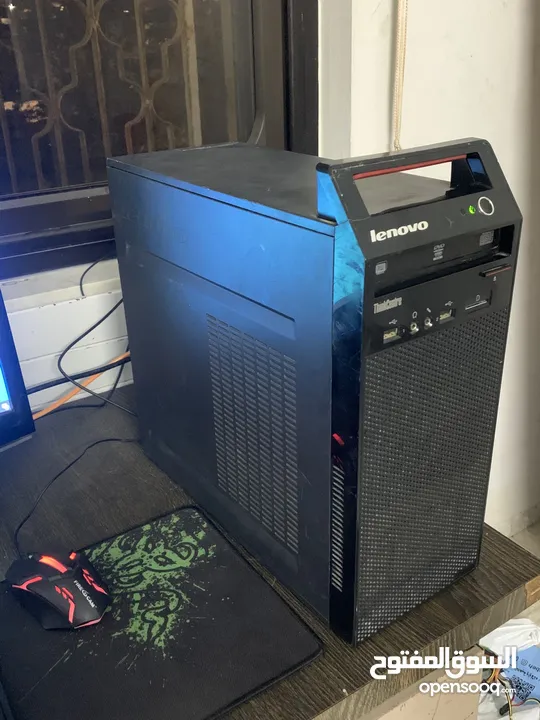 كمبيوتر كامل من شركهLenovo رائع ومخصص للدراسه وبعض الالعاب مع شاشه الاصليه Samsung مع ماوس وكيبورد