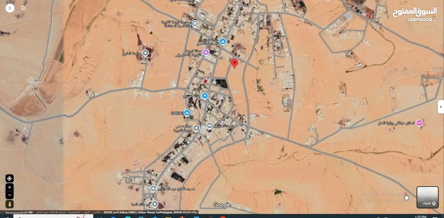 للبيع قطعة ارض من اراضي جنوب عمان ارينبه الغربية منطقة سكنية جديده واجهه على الشارع
