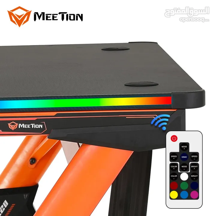 Meetion DSK20 RGB LED Gaming Desk طاولة العاب ميشن
