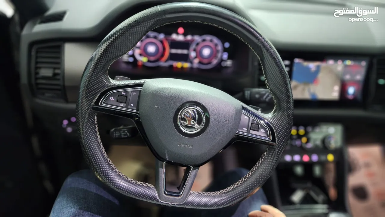 سكودا كودياك 2020 Skoda kodiaq spotr line full فتحة سقف بانوراما