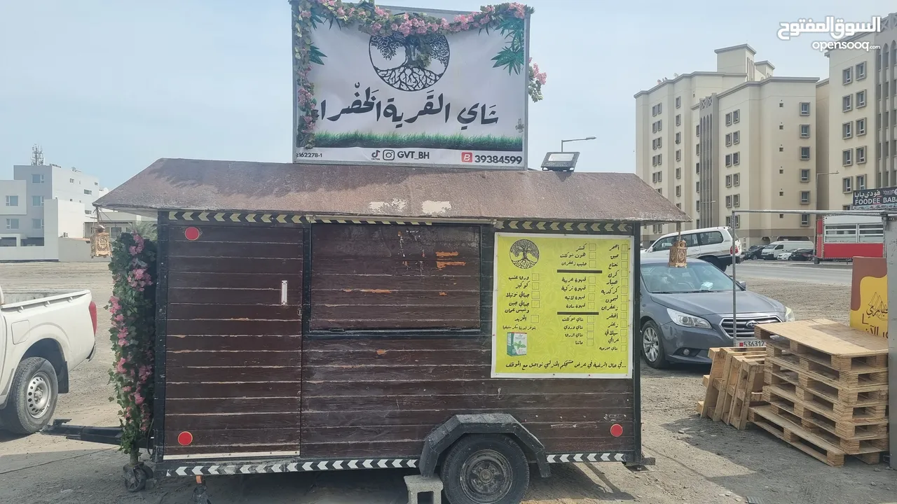 للبيع عربة طعام متنقلة Food truck فودترك للبيع مع سجل وملكية للعربة