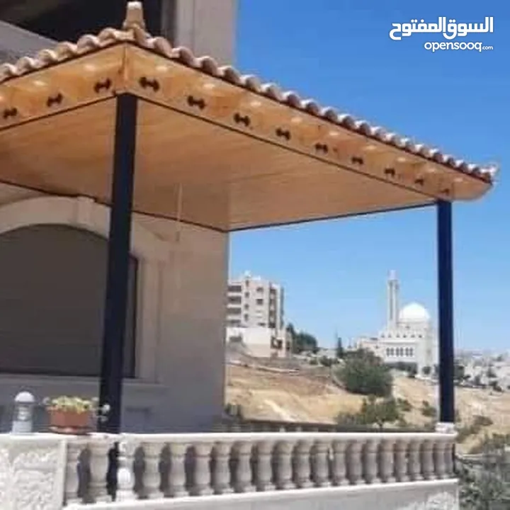 قرميد  مؤسسه العماوي لكافه اعمال تركيب القرميد والديكور والبرقولا  تركيب وصيانه
