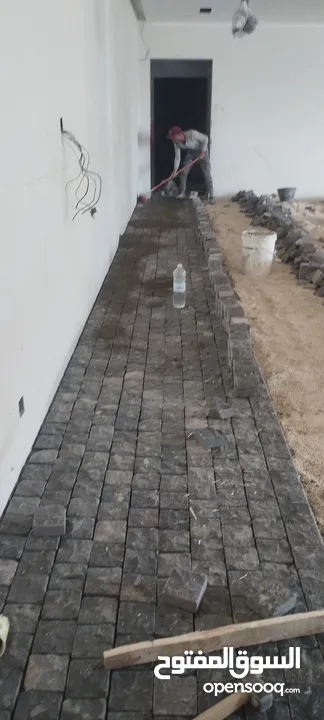تركيب انترلوك وبندوره بلاط رصيف