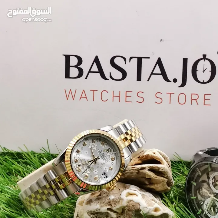 الساعات الرولكس الديت جاست النسائية متوفرة الان  من متجرنا