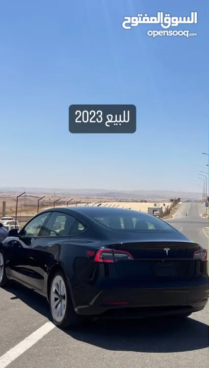 tesla model 3 2023 , carfax , كان فيها حادث بسيط في الرفرف الأمامي وتم تصليحة ، سيارة بحالة الوكالة.