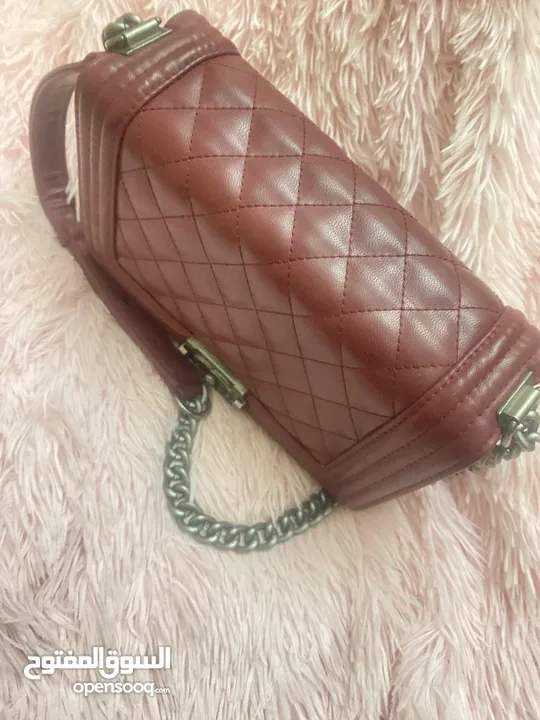 chanel boy bag in maroon!