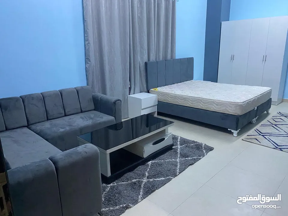 االغبره الشماليه ستديو غرفة وحمام ومطبخ مفروش فرش جديد Fully Furnished Studio in Ghoubra North