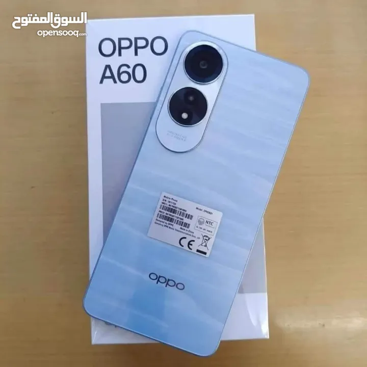 مشغل ايام oppo A60 رام 16 جيجا  256 أغراضة والكرتونه الأصلية مكفول بالشركة متوفر توصيل