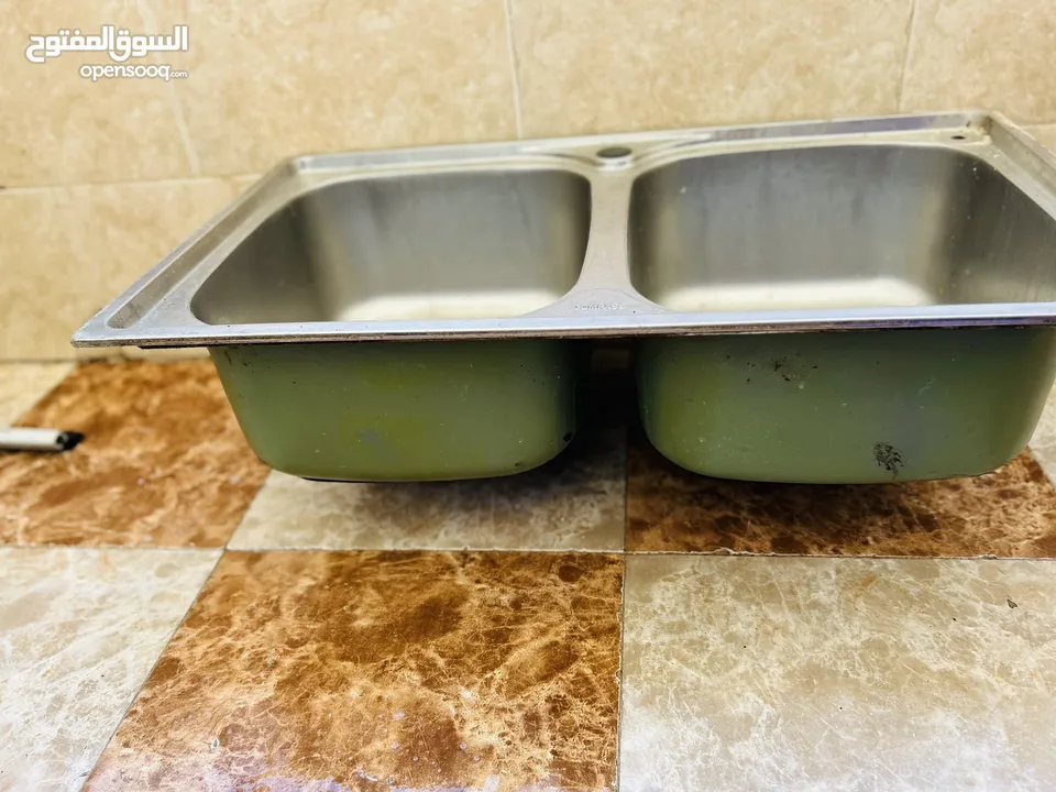 مجلى ستيل حوضين نوعية وممتازة للبيع بسعر مغري