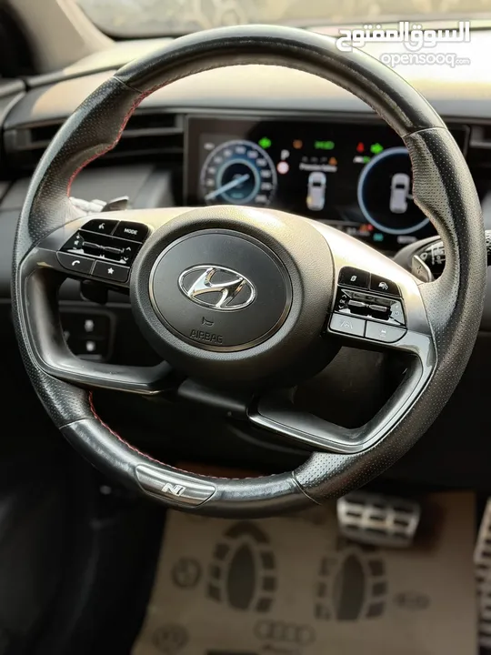 هونداي توسان NLine ترخيص 2022 محرك 1600 هايبرد plug in/يقطع على الشحنه 65 كيلو متر 271 حصان