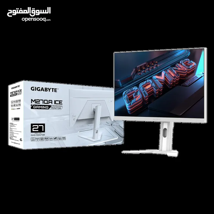 GIGABYTE M27QA ICE 27-inch QHD 2K Super Speed IPS 180Hz Gaming Monitor - VESA Display HDR400 شاشة