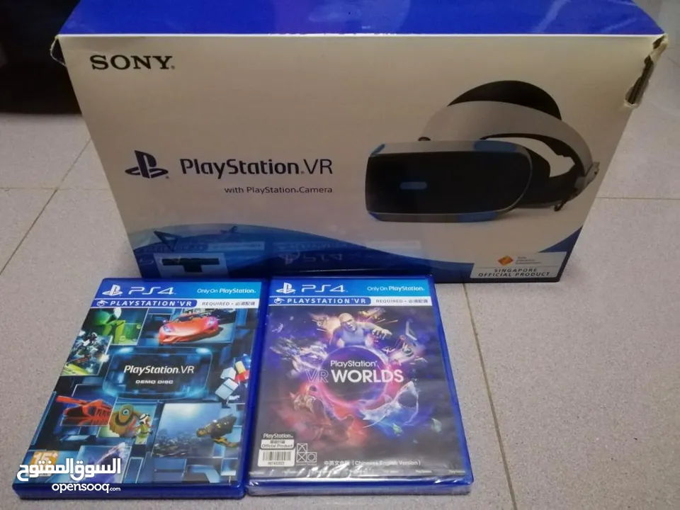 PLAYSTATION VR1 (Virtual Reality) نظارات VR1 بلاي ستيشن مع لعبتين مجانا