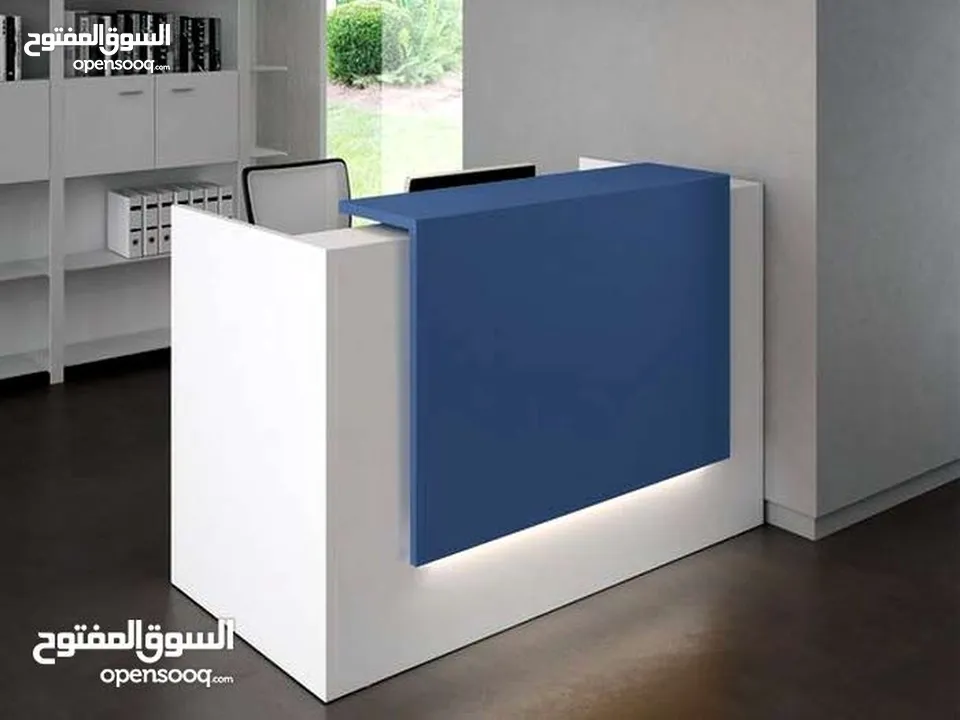 كاونترات  استقبال 120سم شامل التوصيل والتركيب مع إمكانية اختيار اللون والموديل المناسب