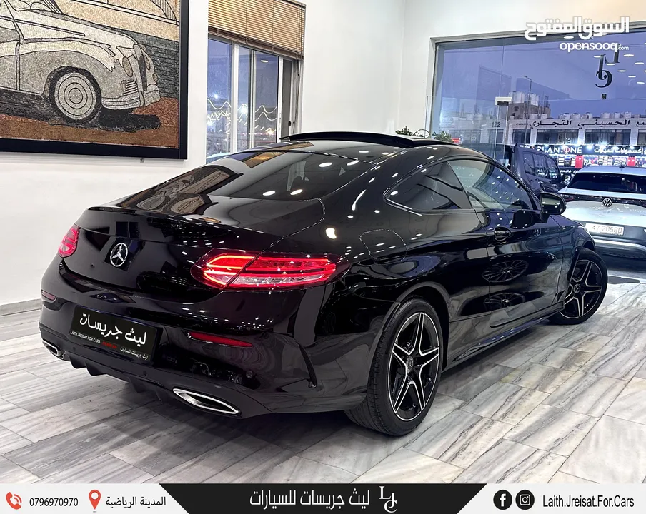 مرسيدس سي كلاس كوبيه مايلد هايبرد نايت بكج 2021 Mercedes C200 Coupe AMG Kit Night Package