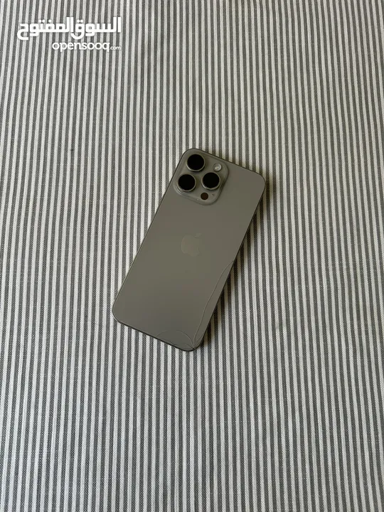 Iphone 15 pro max 256GB natural titanium used like new