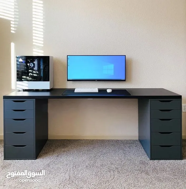 طاولة مكتب مميزة للألعاب والكمبيوتر تتوفر بعدة الوان وقياسات حسب الطلب اطلبها الأن بسعر مميز