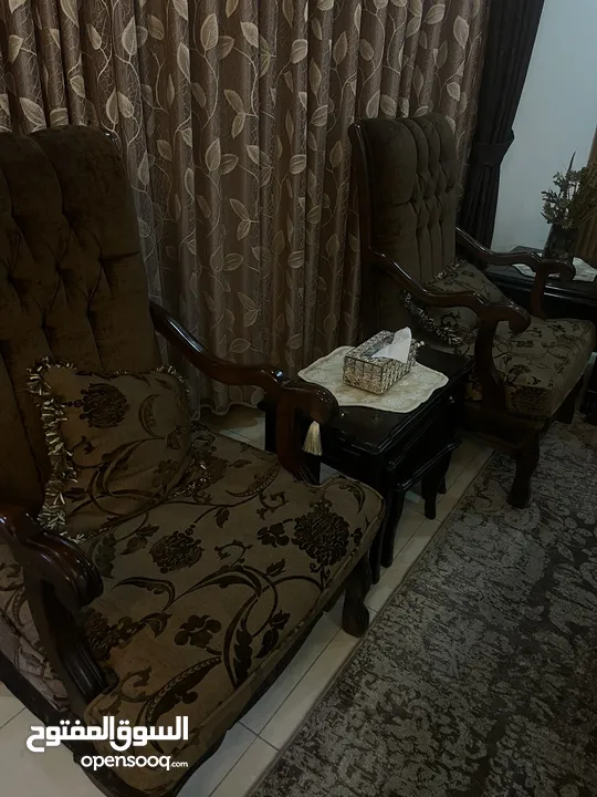 طقم كنب بني