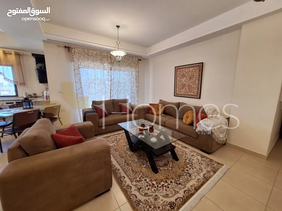 شقة طابق ثاني للايجار في عبدون بمساحة بناء 100م