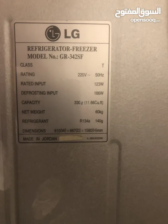 ثلاجه LG مستعمل نظيف بسعر مناسب
