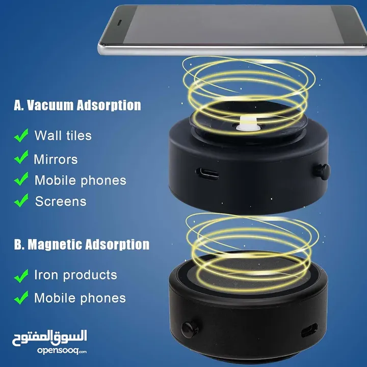 حامل هاتف مبتكر بتقنية الشفط والامتصاص المغناطيسي حامل هاتف محمول بتقنية الشفط الذكية phone holder