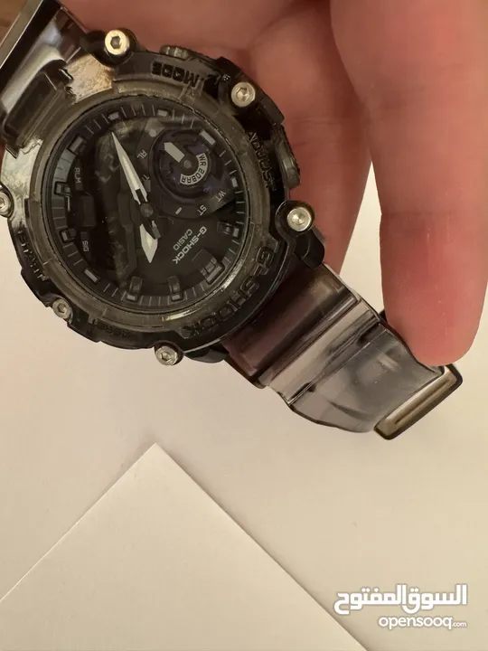 G-shock GA2200SKL  جي شوك اصدار جديد الأسود الشفاف الجميل