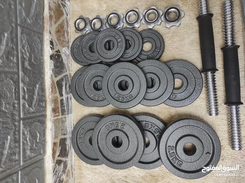 25-pieces adjustable cast iron dumbell set 50kg