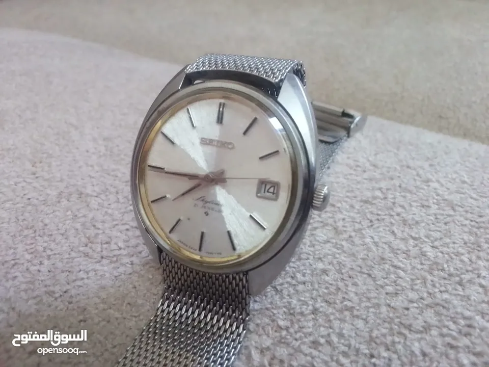 ساعة معدنية سيكو صناعة يابانية أصلية