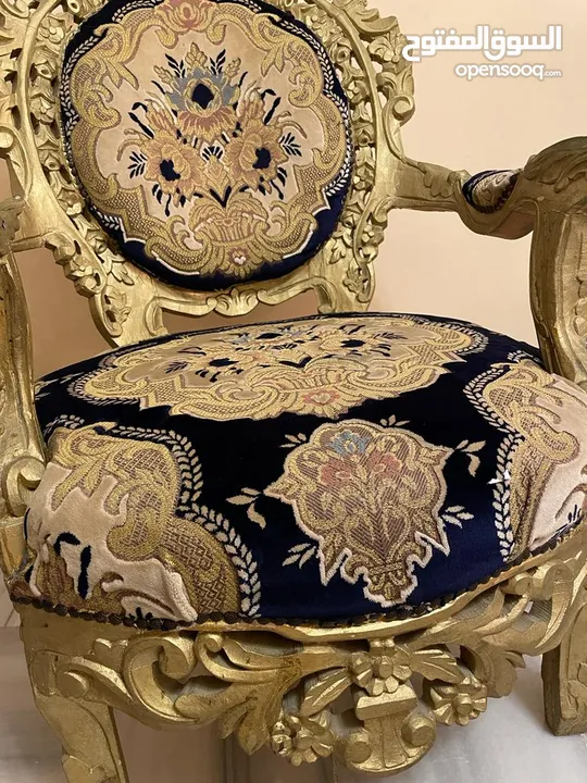 طقم كنب حفر فخم موديل كلاسيك وطقم خشب زان